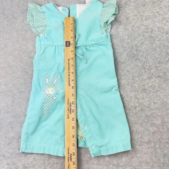 Vintage Jumper Blue Baby 12 months Applique STAINED - Picture 5 of 7